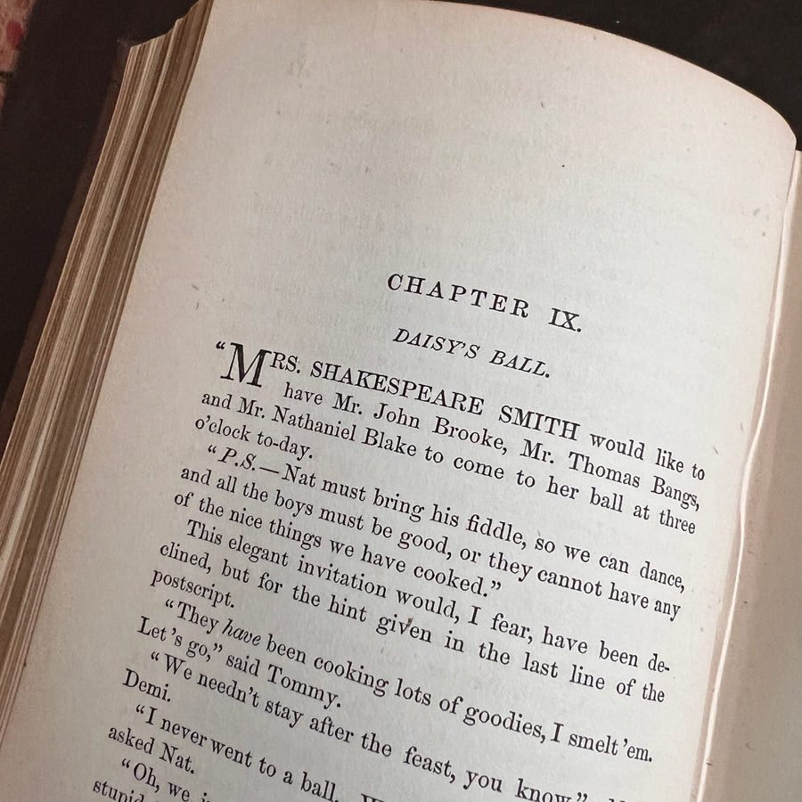 Little Men (1882) by Louisa May Alcott — Illustrated Roberts Brothers Edition — Decorative Victorian Binding