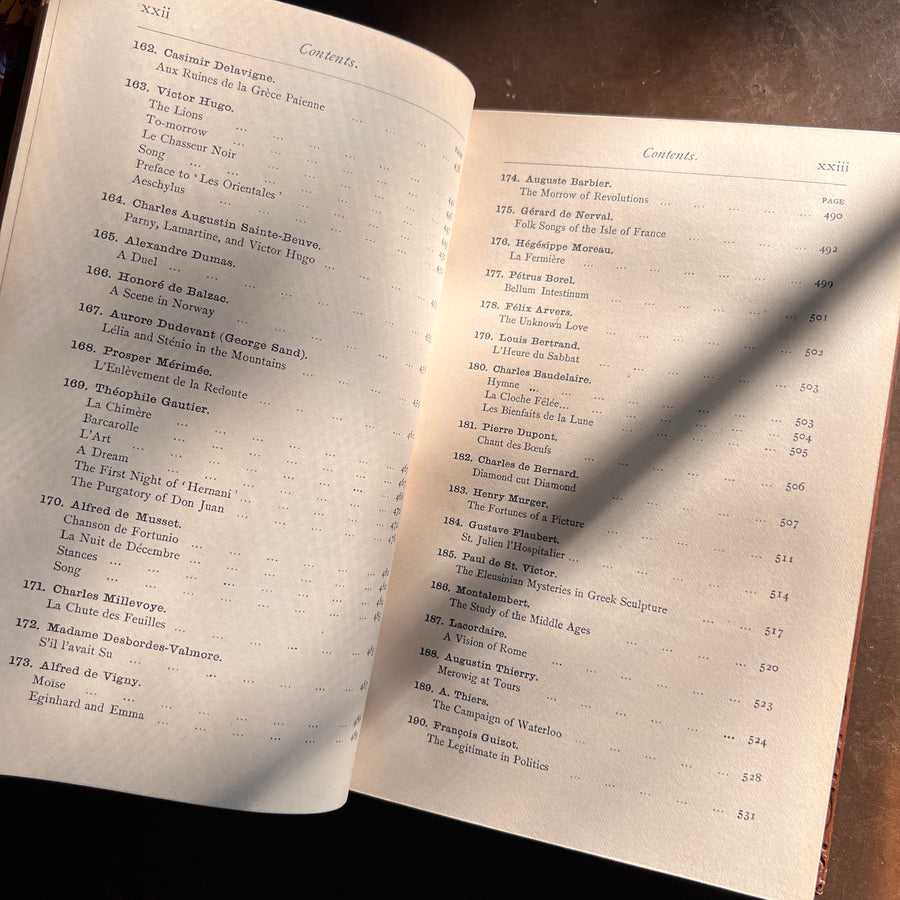 Specimens of French Literature from Villon to Hugo | First Edition | 1883, Clarendon Press Prize Binding