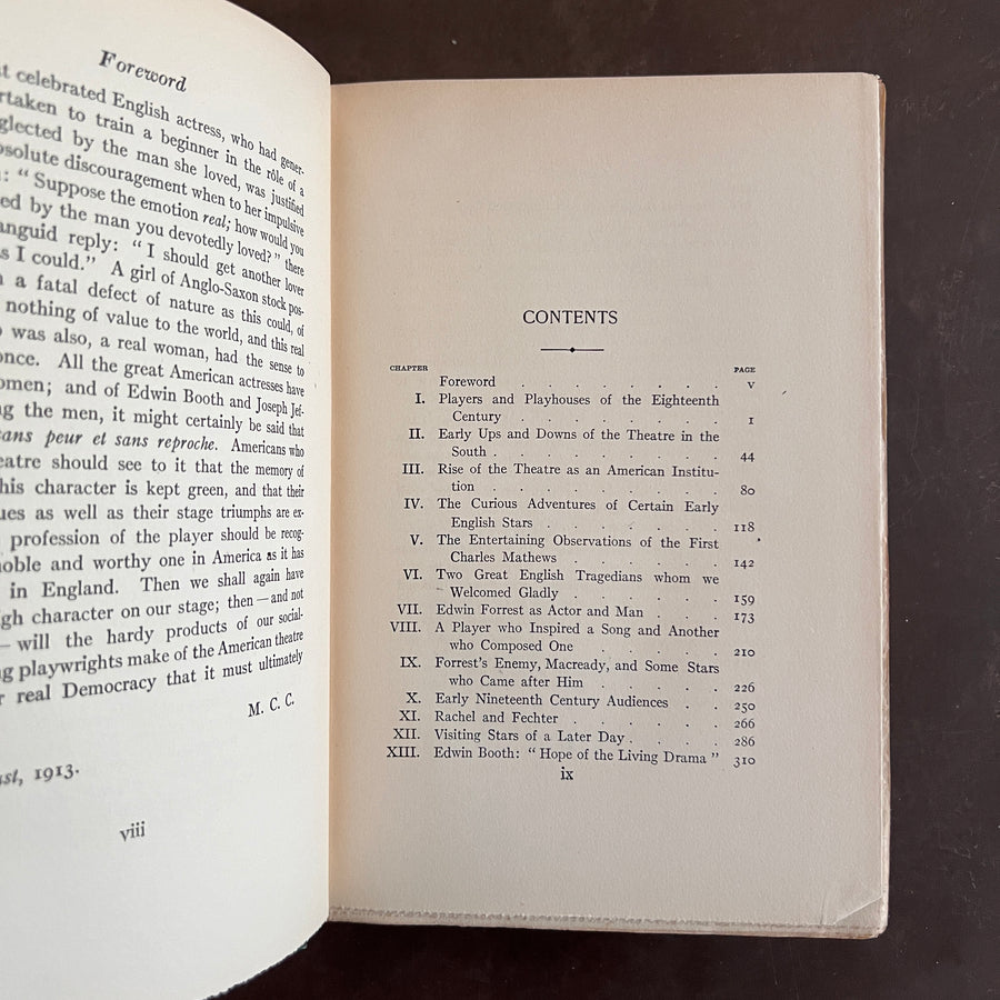 1913 - The Romance of the American Theatre, First Edition