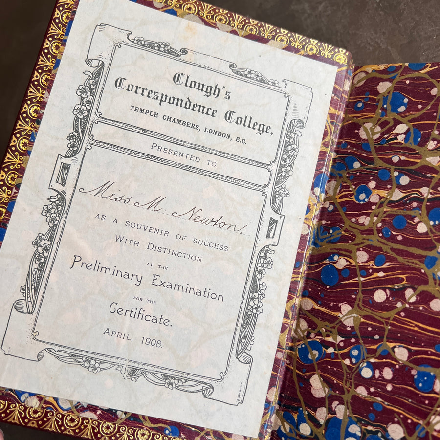 Poetical Works of Alfred Lord Tennyson | Albion Edition | Full-Leather Prize Binding, 1906