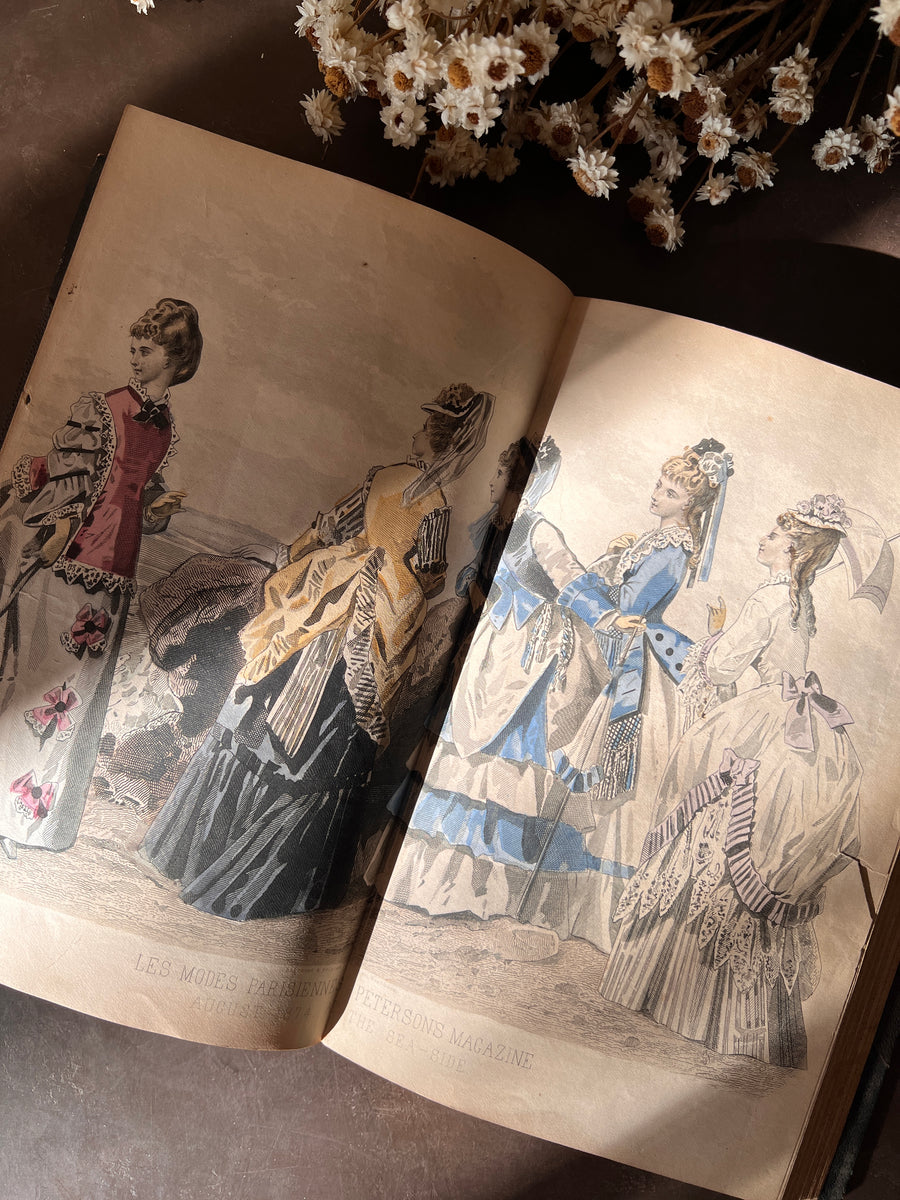 Peterson’s Magazine July–December 1874 | Victorian Women’s Fashion, Needlework & Music | Bound Volume