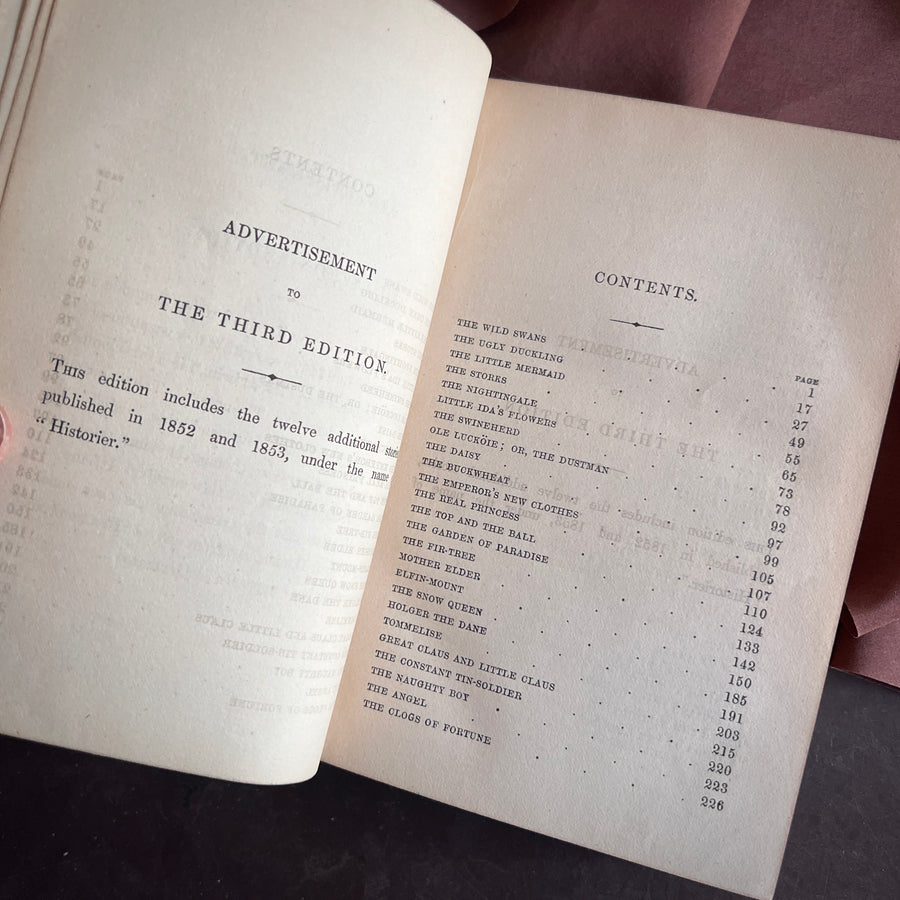 Danish Fairy Legends and Tales by Hans Christian Andersen (1861) | Illustrated | Fine Binding | Marbled Edges | Rare
