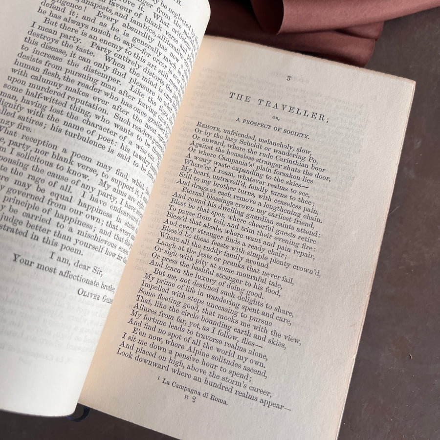 The Poetical Works of Goldsmith, Smollett, Johnson, and Shenstone (1853) — Fine Binding, Full Leather, Gilt Gauffering, Illustrated