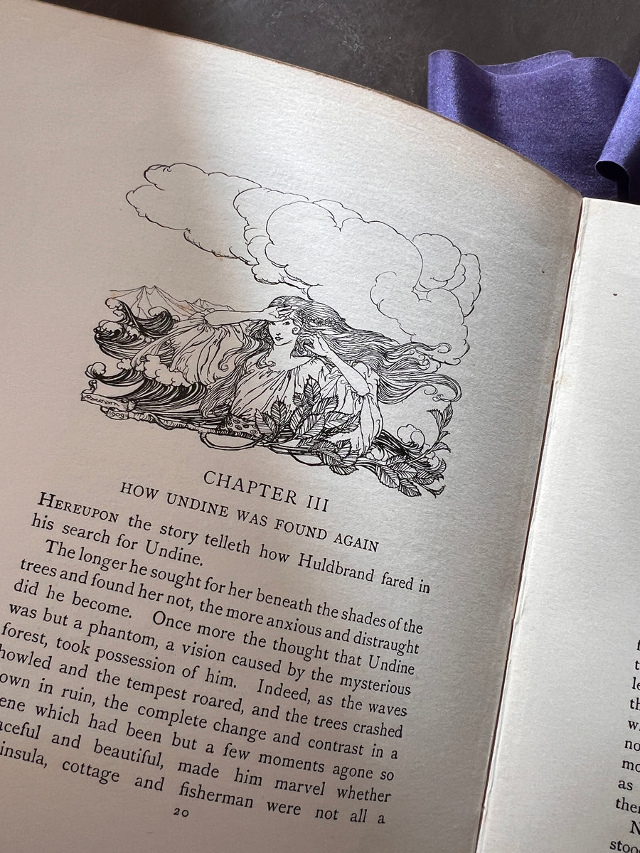 Undine by de la Motte Fouque | 1909 1st Edition | Illustrated by Arthur Rackham