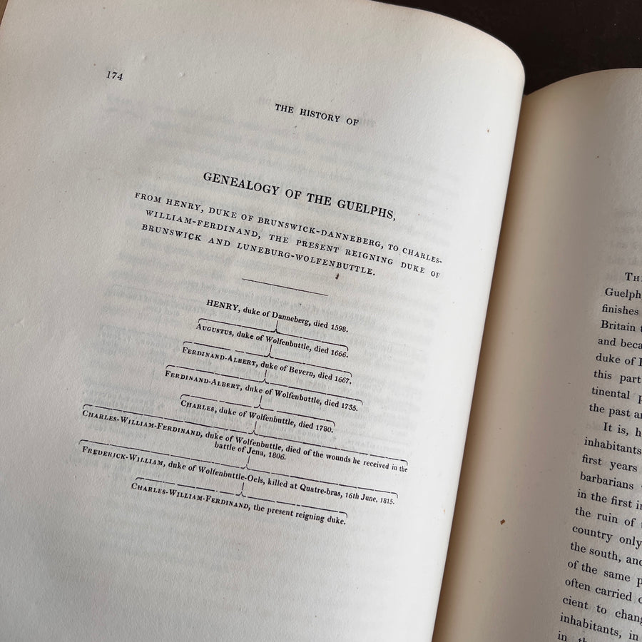 A General History of the House of Guelph or, Royal Family of Britain by Andrew Halliday M.D. (1821), Rare, First Edition | Provenance of King William IV