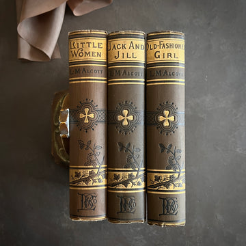 Louisa M. Alcott Novels in Brown— Each Sold Individually