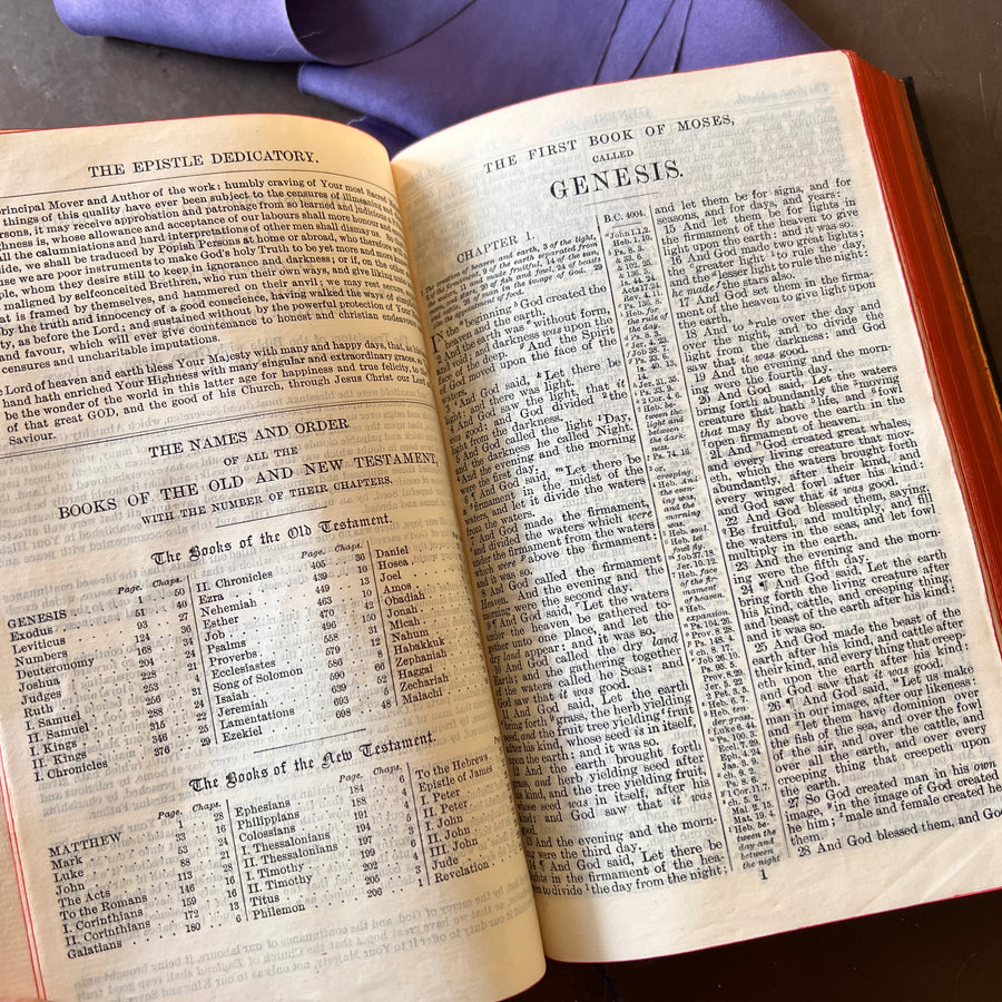 The Holy Bible — King George V Coronation Edition (1911) | Fine Leather Royal Presentation Binding | Eyre & Spottiswode