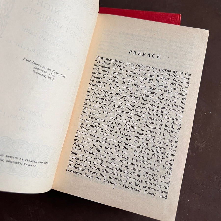 The Arabian Nights’ Entertainment - 2 Volume Set (Bohn’s Popular Library, 1925 & 1928)