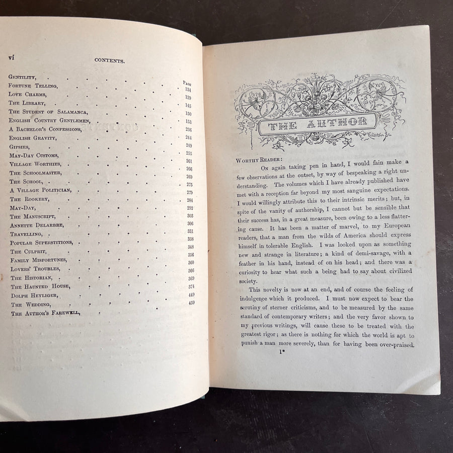 1869 - Washington Irving’s- Bracebridge Hall. Or The Humorists. A Medley, By Geoffrey Crayon, Gent