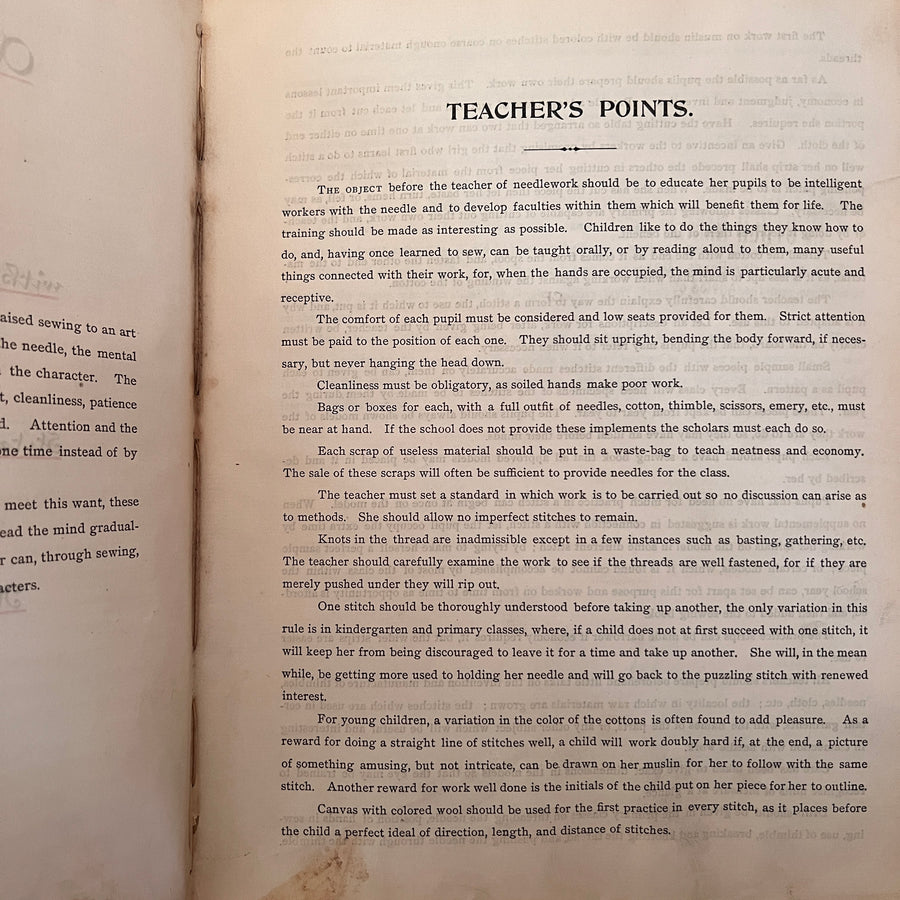 1893 - A Sewing Book For Schools; With Models and Directions as to Sketches, Materials and Methods