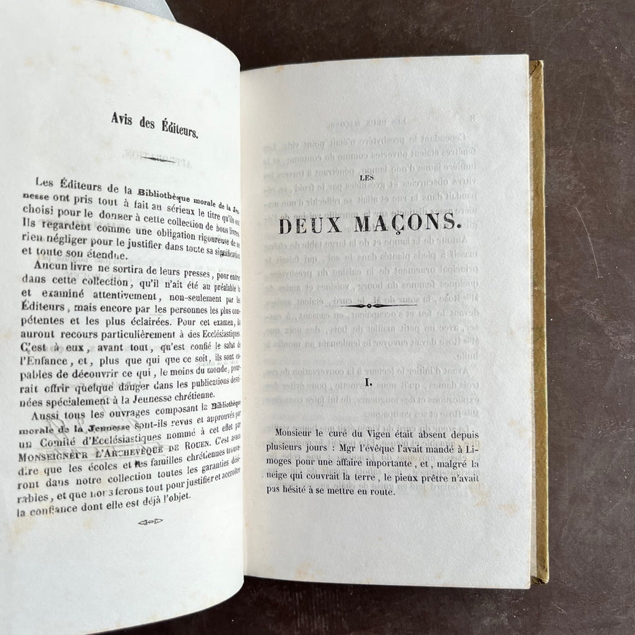 1857 - Les Deux Macons, Histoire D’Un Bon Et D’un Malvasia Ouvrier (The Two Macons, Story Of A Good Man And Malvasia Worker)