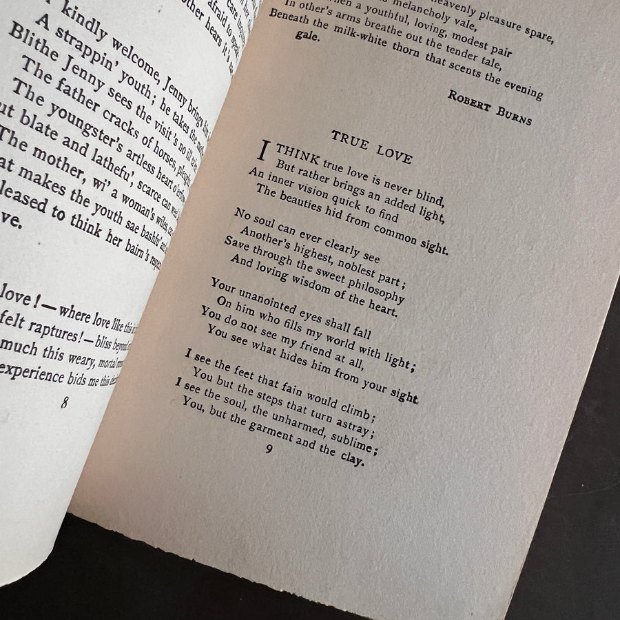 Because I Love You: Poems of Love (First Edition, 1894), Art Nouveau Half-Leather Binding with Verses by Celebrated Poets of Earlier Eras)