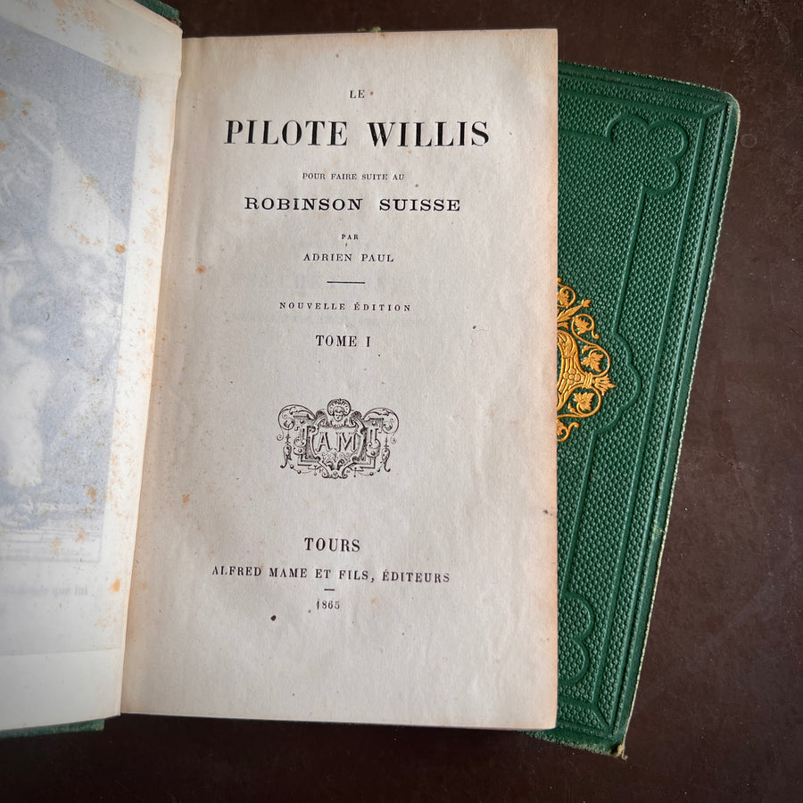Le Pilote Willis by Adrien Paul | 1865 Complete 2-Volume Set | Illustrated
