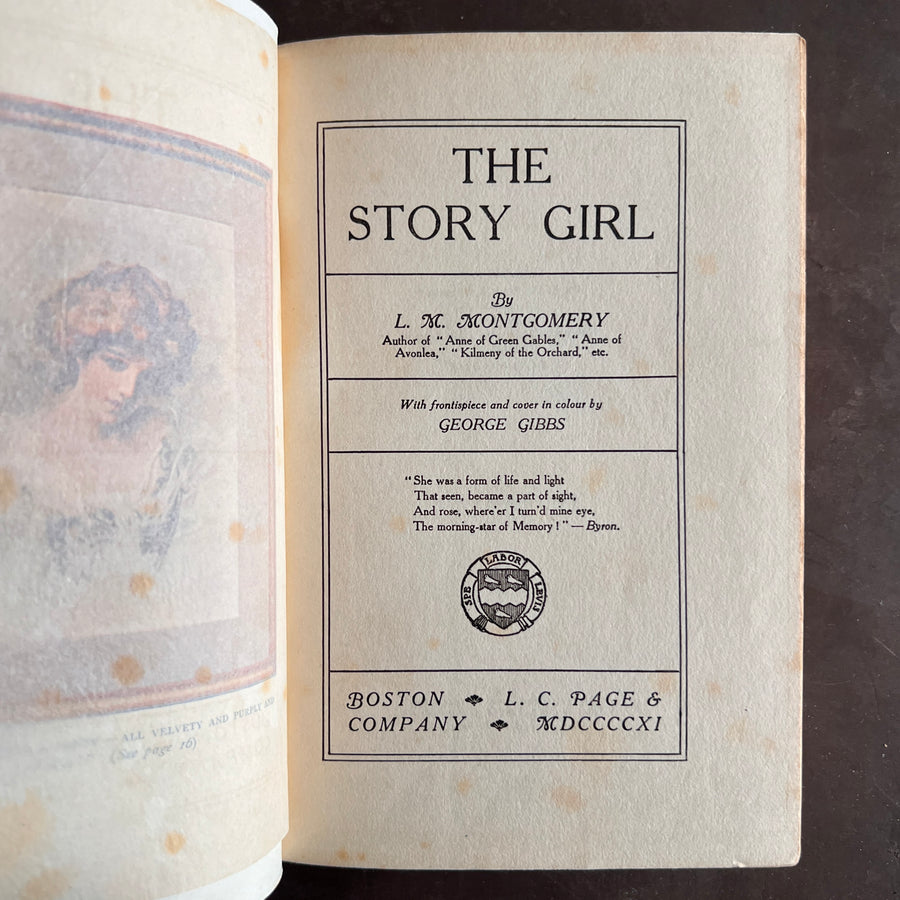 1911 - The Story Girl, First Edition