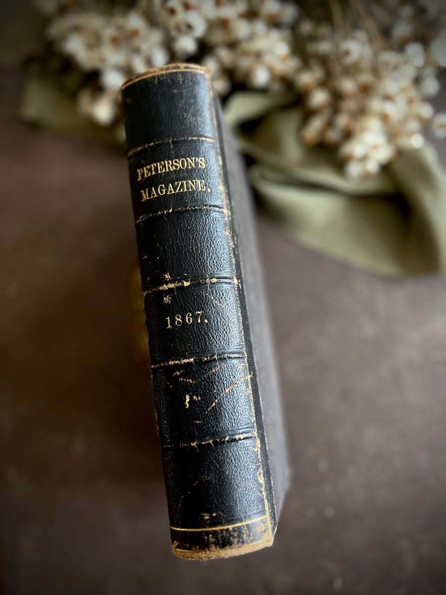 Peterson’s Magazine – 1867 Illustrated Annual Volume | Engravings, Fashion Plates, Needlework Patterns & Sheet Music