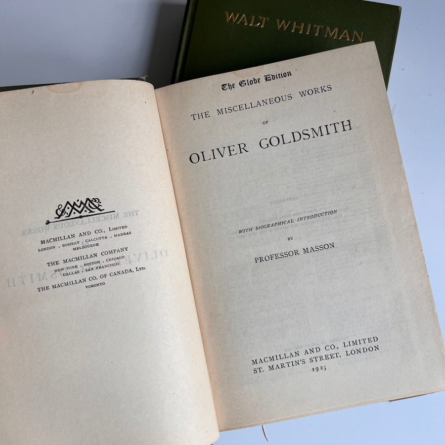 Classic Literary Trio | Walt Whitman, Tennyson & Goldsmith