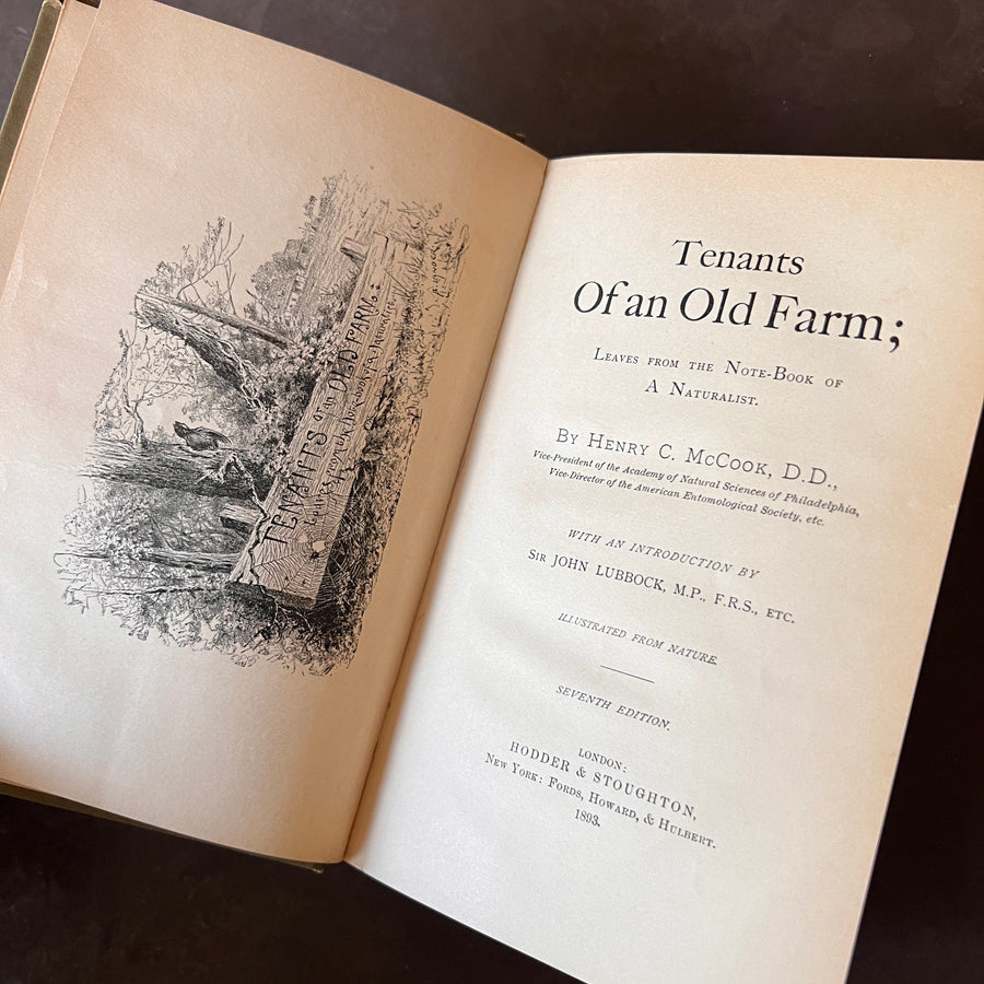 1893 - Tenants of an Old Farm; Leaves From the Note Book of a Naturalist