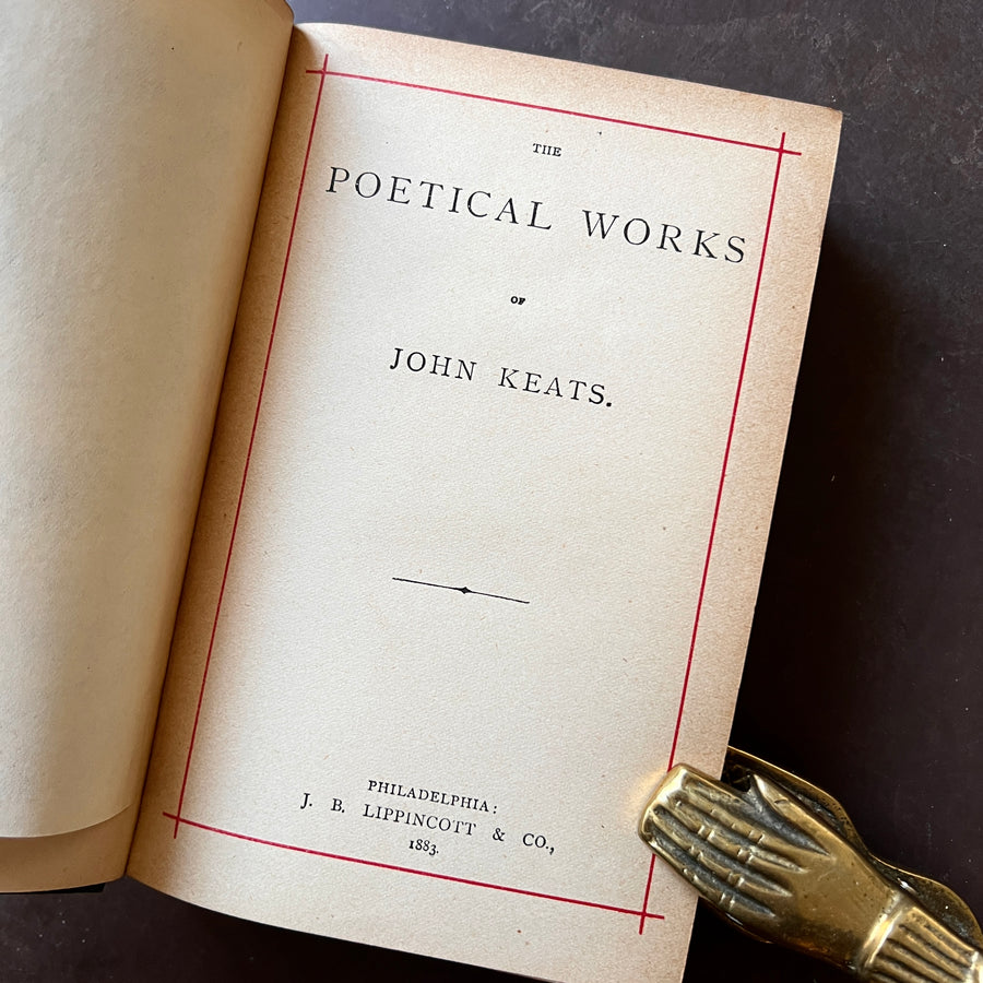 1883 - The Poetical Works of John Keats