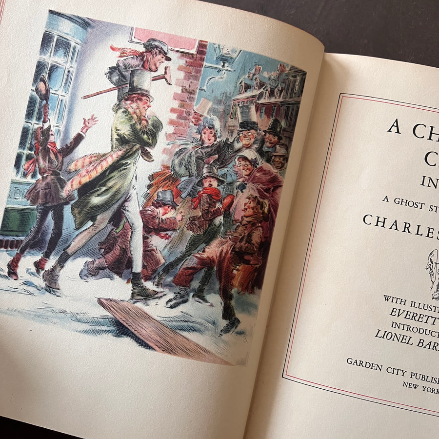 A Christmas Carol by Charles Dickens (1938) – Illustrated by Everett Shinn, Garden City Publishing