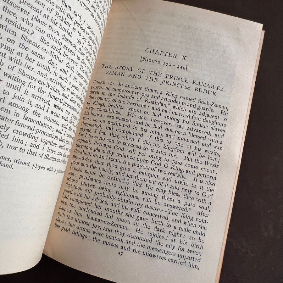 The Arabian Nights’ Entertainment - 2 Volume Set (Bohn’s Popular Library, 1925 & 1928)