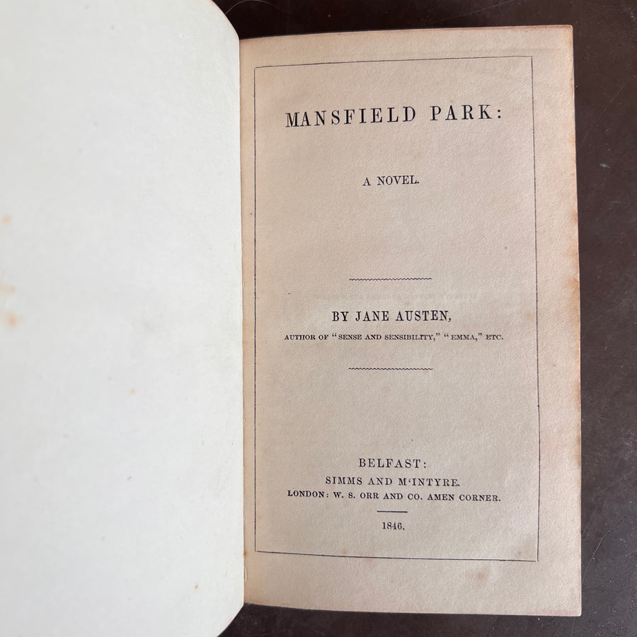 1846 - Mansfield Park: A Novel