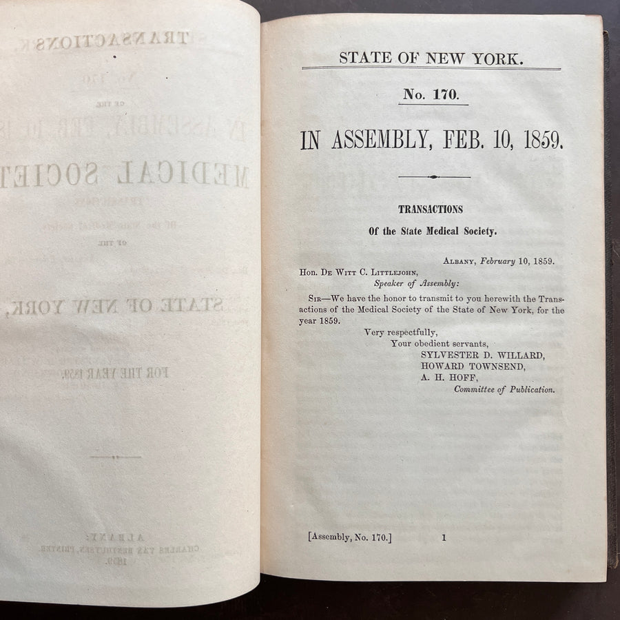 1859 - Transactions of the Medical Society of the State of New York