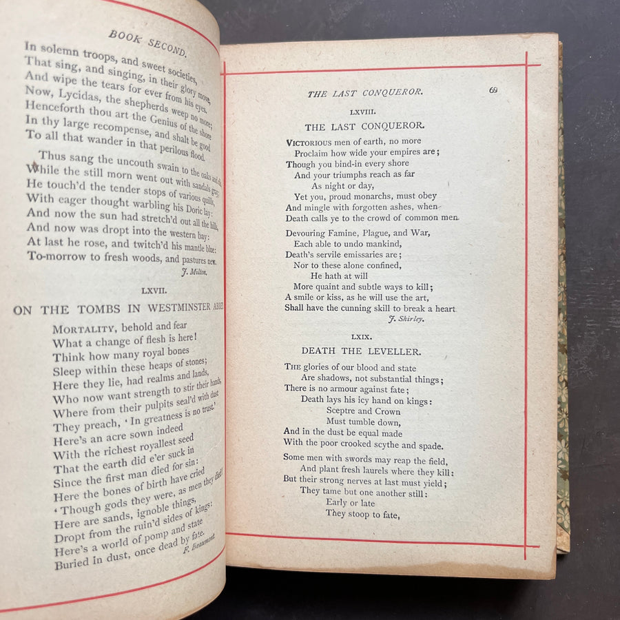 1895 - The Golden Treasury of the Best Songs and Lyrical Poems In The English Language