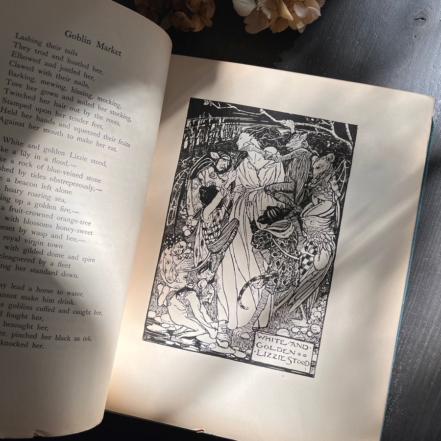 Poems by Christina Rossetti — Illustrated by Florence Harrison (1910), First American Edition)