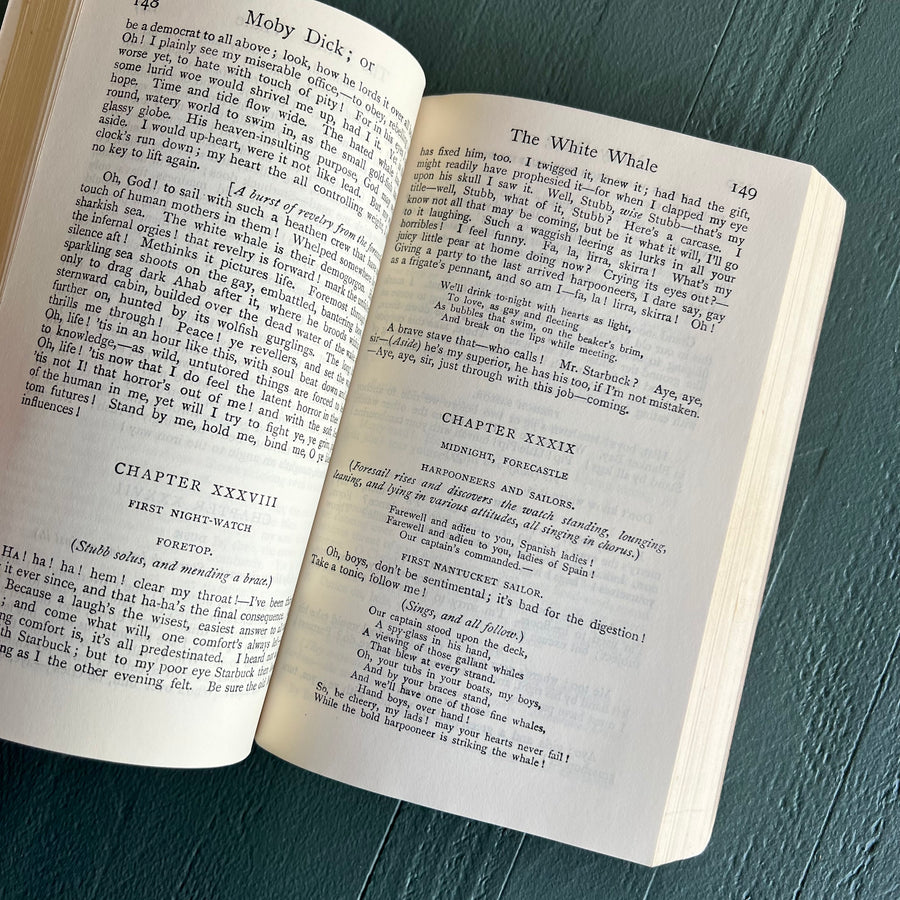 1961 Moby Dick by Herman Melville - Everyman’s Library Paperback - J.M. Dent & Sons/ E. P. Dutton