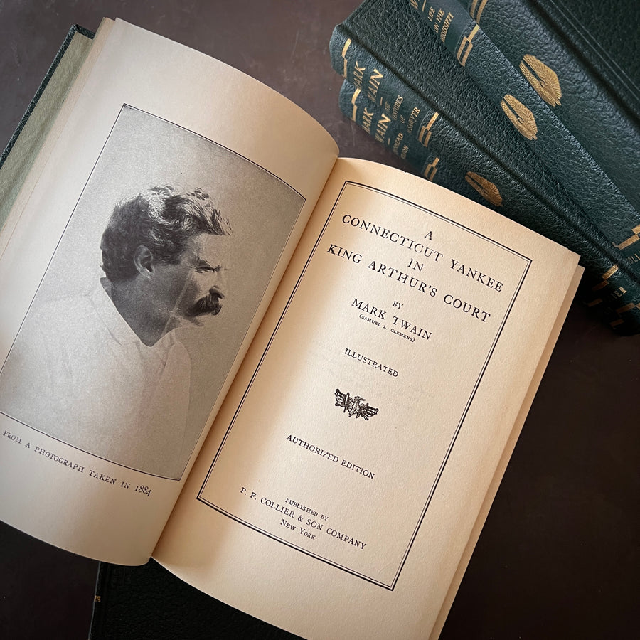Mark Twain — Authorized Edition Set (Collier & Son, c.1917) — Illustrated, Six Volumes