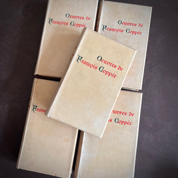 Œuvres de François Coppée | Complete 5-Volume Set in Full Vellum, Limited Edition | 1898