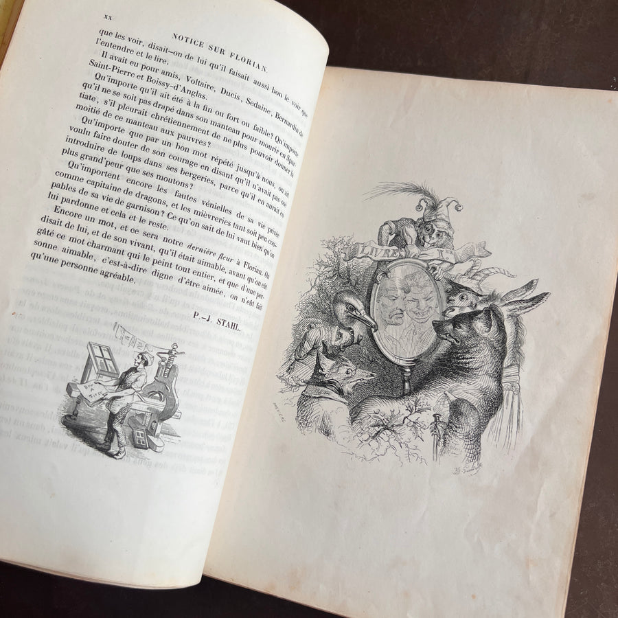 Fables de Florian — Illustrated by J.J. Grandville | c.1842–1845 | Dubochet Edition