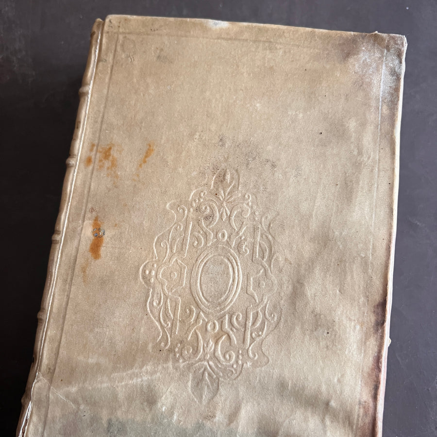 1756 Grammaire des Sciences Philosophiques — Vellum-Bound Scientific Encyclopaedia with Newtonian & Copernican Fold-Out Plates