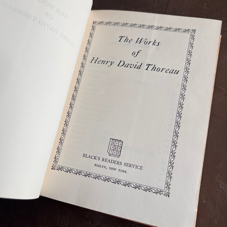 The Works of Henry David Thoreau (1942)