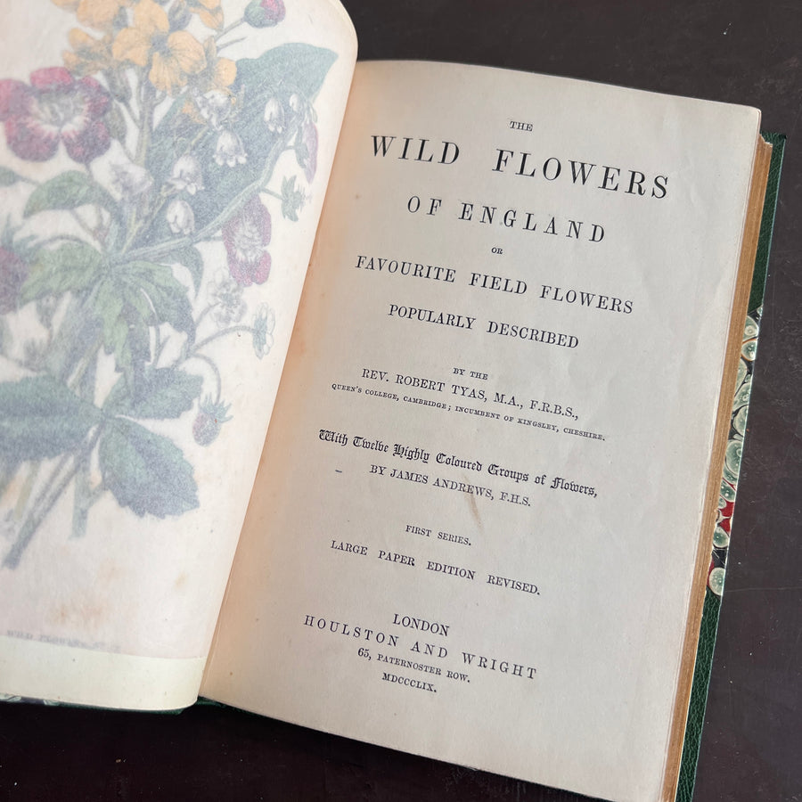 The Wild Flowers of England (1859) | With Hand-Painted Plates