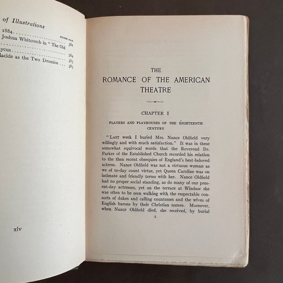 1913 - The Romance of the American Theatre, First Edition