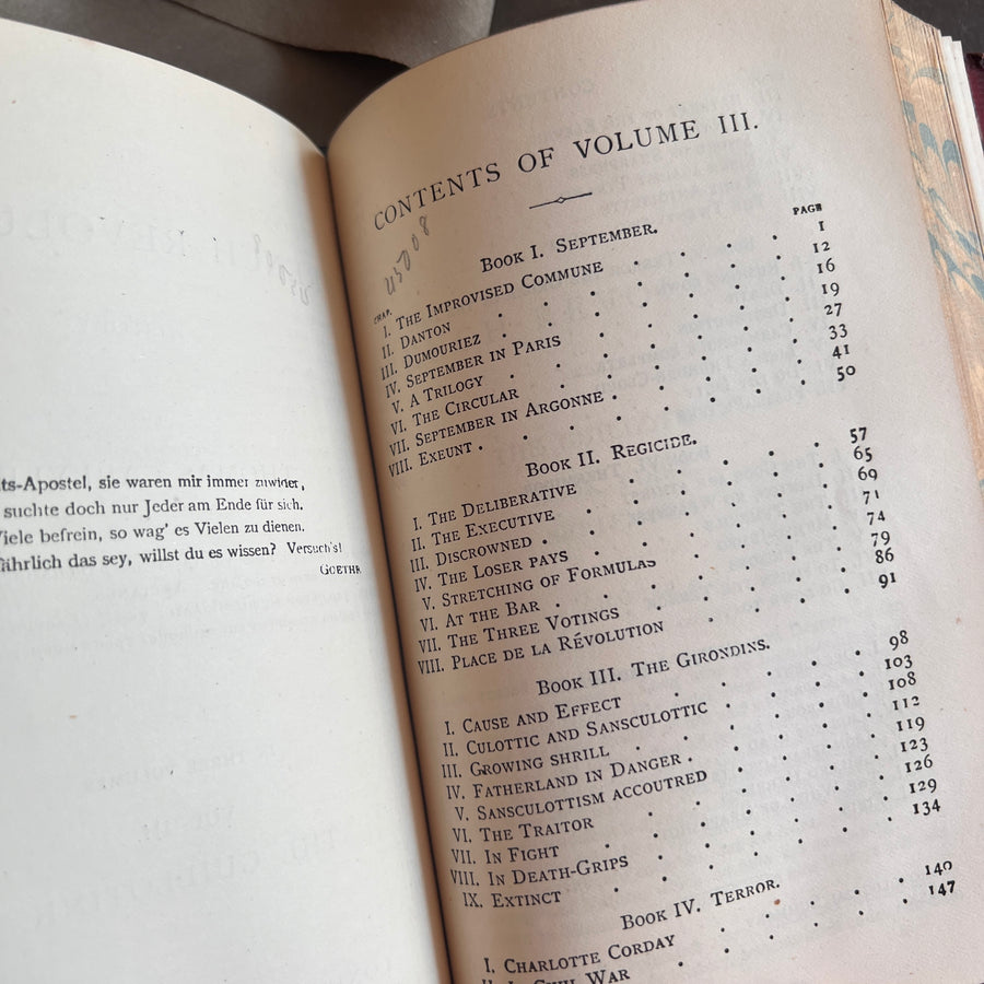 The French Revolution: A History by Thomas Carlyle | Three Volumes in One| 1889