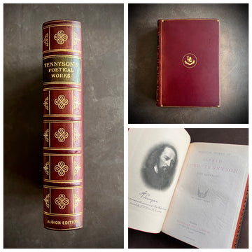 Poetical Works of Alfred Lord Tennyson | Albion Edition | Full-Leather Prize Binding, 1906
