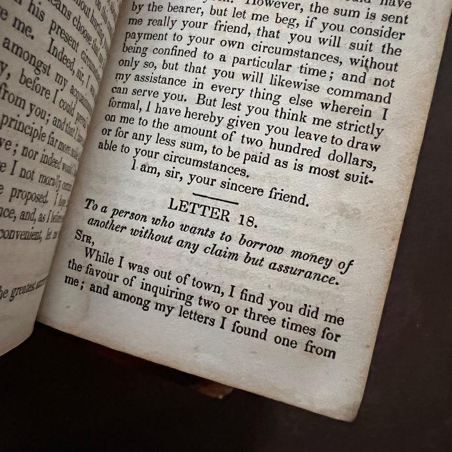 1859 - The Letter Writer’s Own Book or, The Art of Polite Correspondence (Miniature Book)
