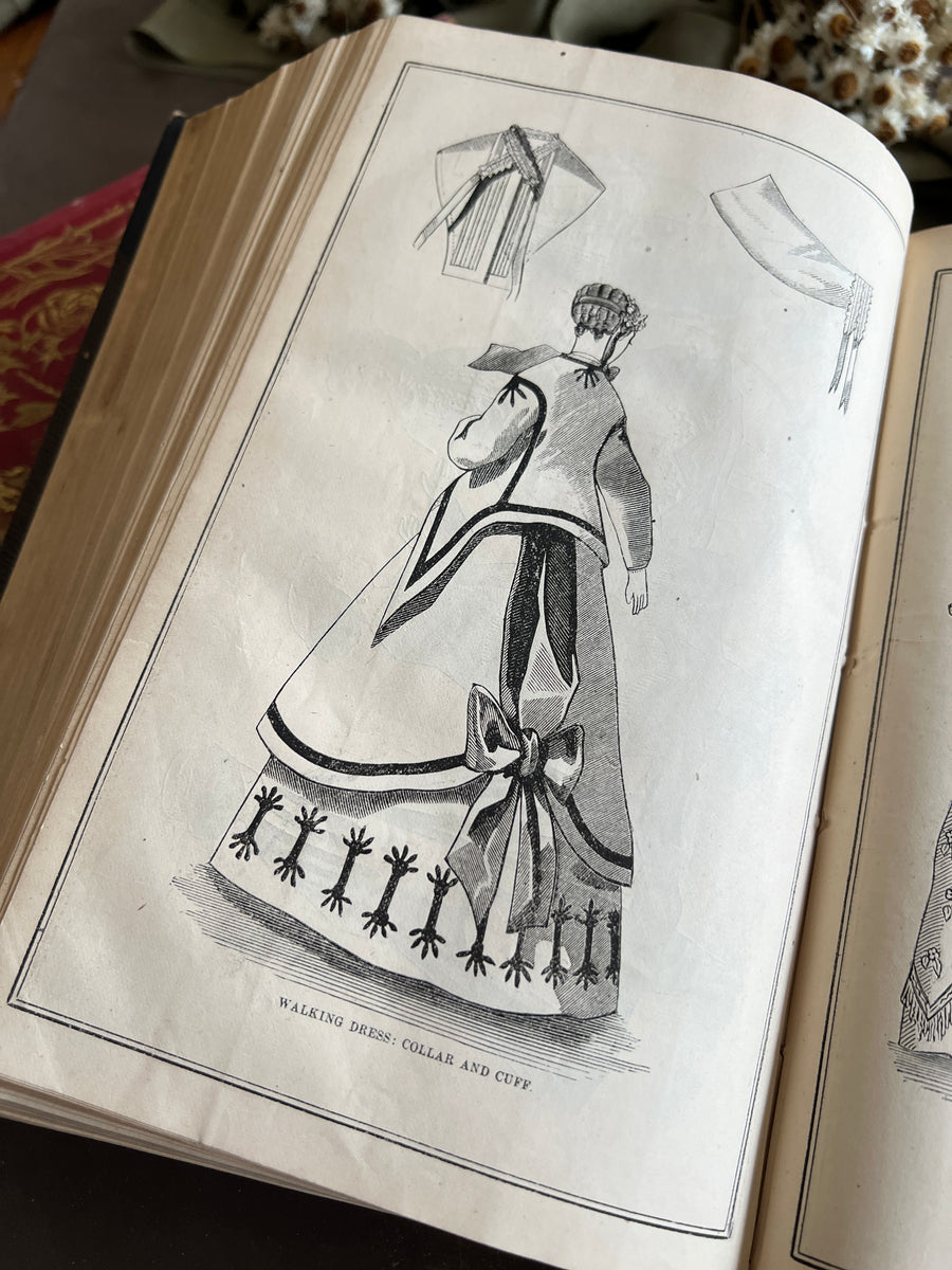 Peterson’s Magazine – 1867 Illustrated Annual Volume | Engravings, Fashion Plates, Needlework Patterns & Sheet Music