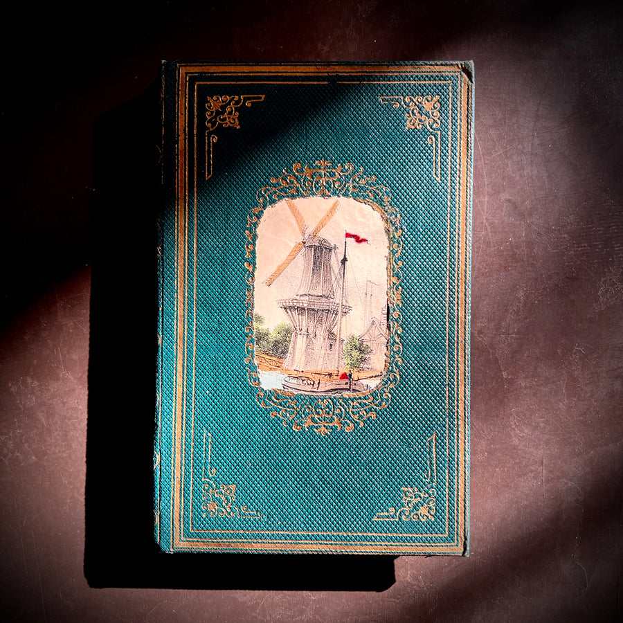 Anecdotes Chrétiennes (Christian Anecdotes) by L’Abbé Reyre, c.1860 —  Teal French Cartonnage Binding