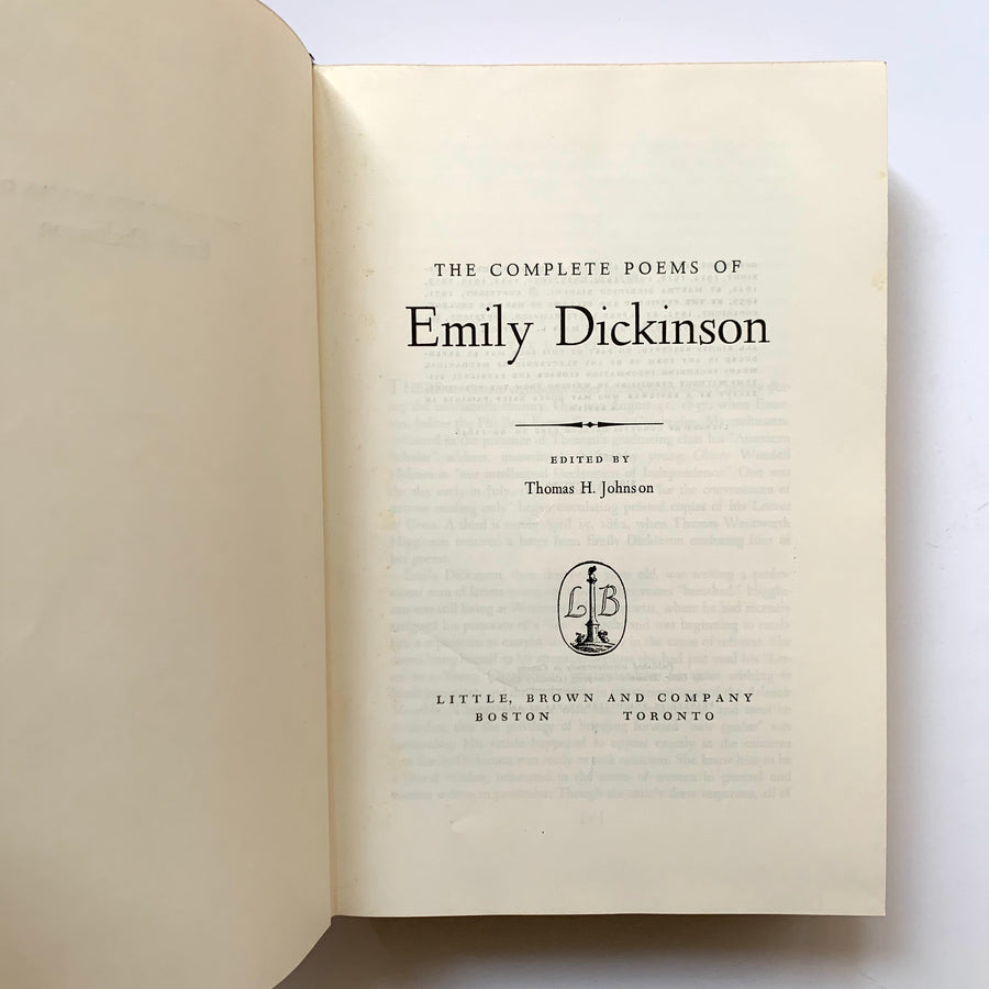 1960 - The Complete Poems of Emily Dickenson