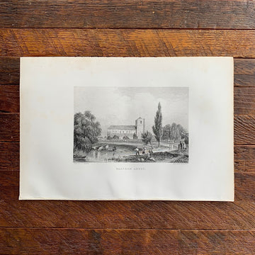 1895 - Waltham Abbey, Engraving