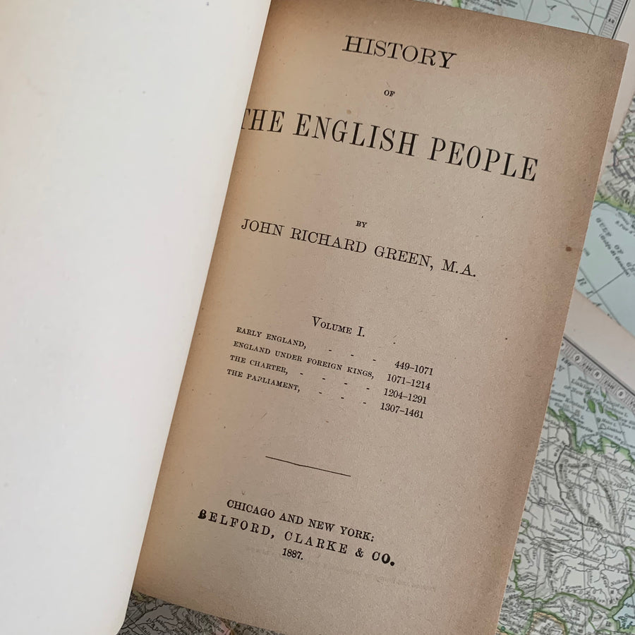 1887 - History of the English People