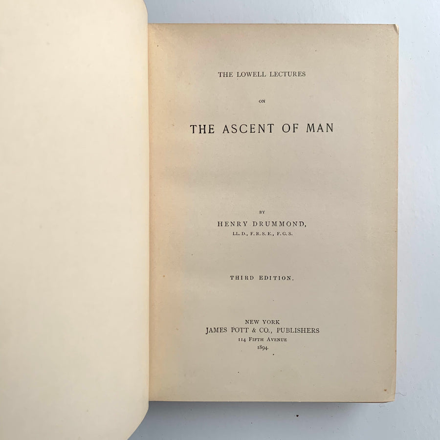 1894 - The Ascent of Man