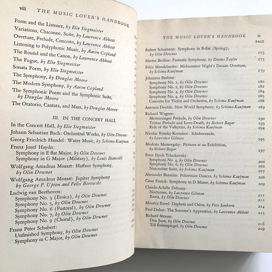 1943 - The Music Lover’s Handbook, First Edition
