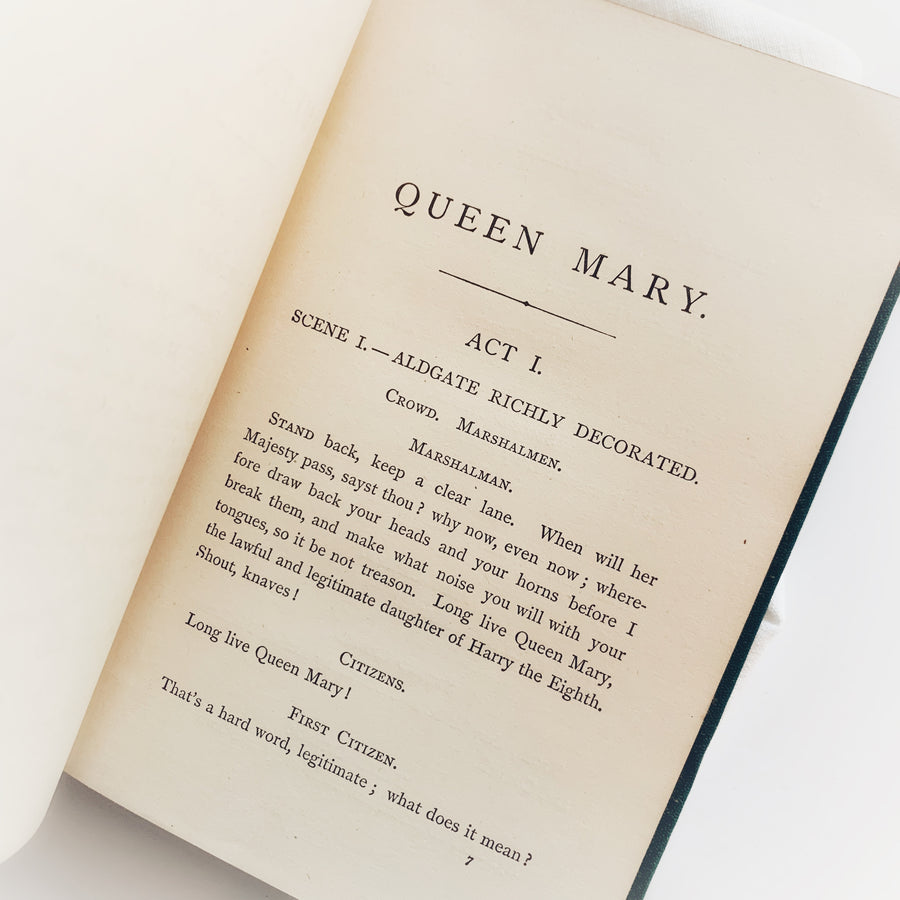 1875 - Tennyson’s Queen Mary, A Drama