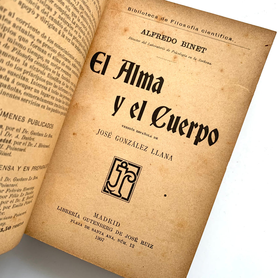1907 - El Alma y el Cuerpo (In Spanish)