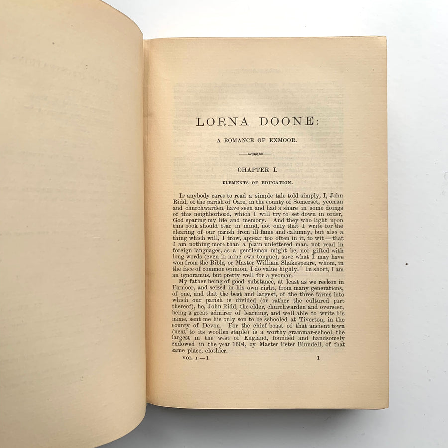 1893 - Lorna Doone, First Edition