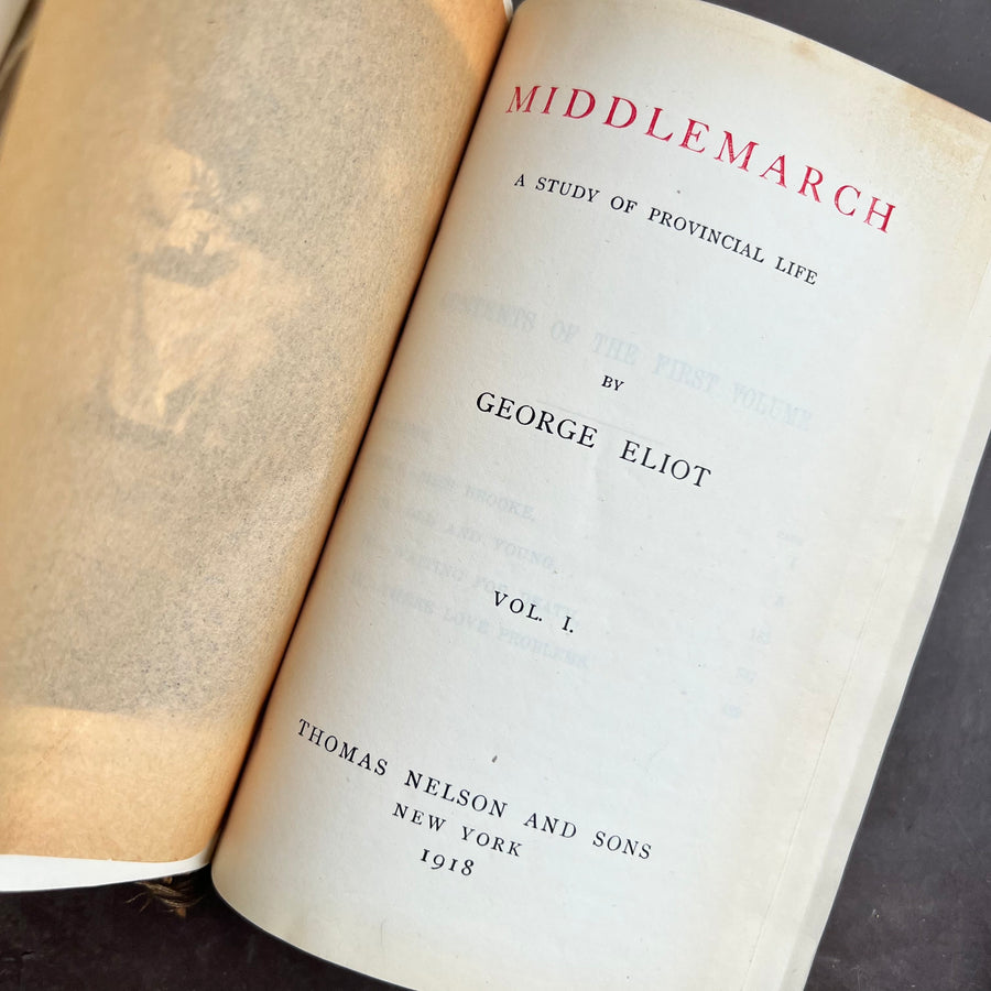 1918 - George Eliot’s - MiddleMarch; A Study of Provincial Life